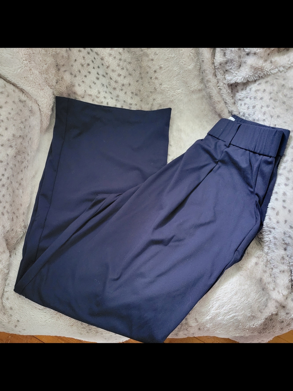 Rachel Zoe Midnight Navy Pull-On Wide Leg Pants